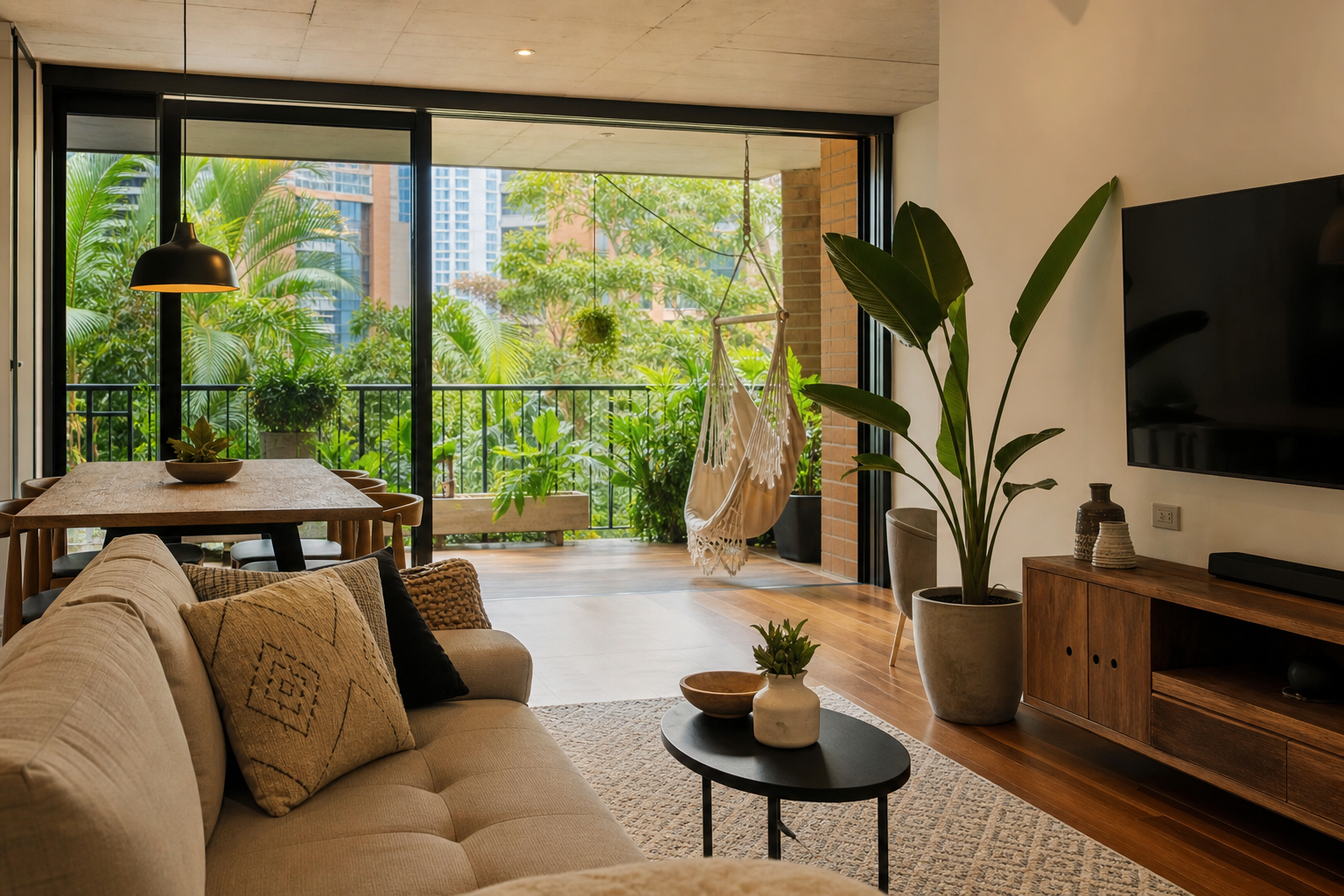 Loft con balcón en El Poblado, Medellín